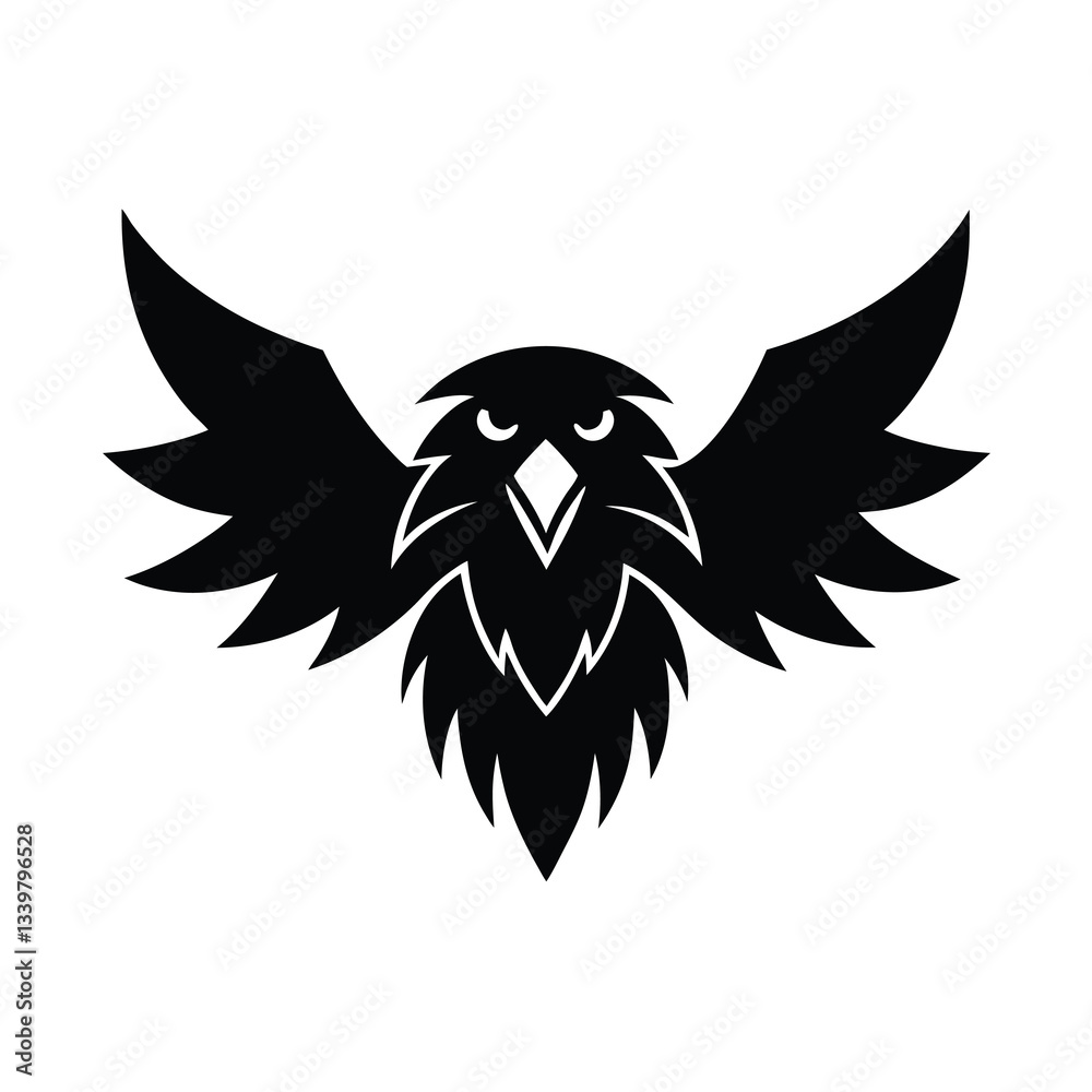 Obraz premium eagle with wings mascot logo