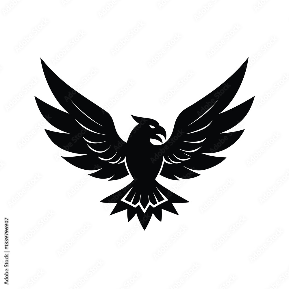 Obraz premium eagle with wings mascot logo