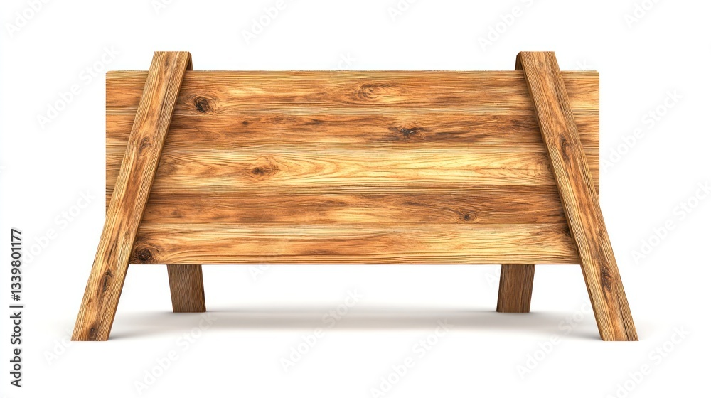 Blank Wooden Signboard: Rustic Design, A-Frame Stand, Natural Wood Texture, Advertising Mockup Blank Wooden Signboard: Rustic Design, A-Frame Stand, Natural Wood Texture, Advertising Mockup