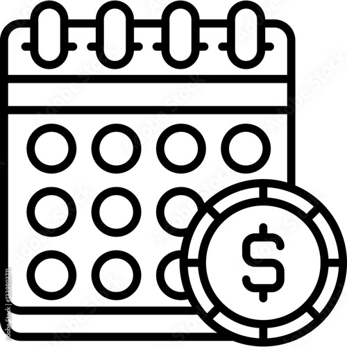 Salary Icon Vector Element