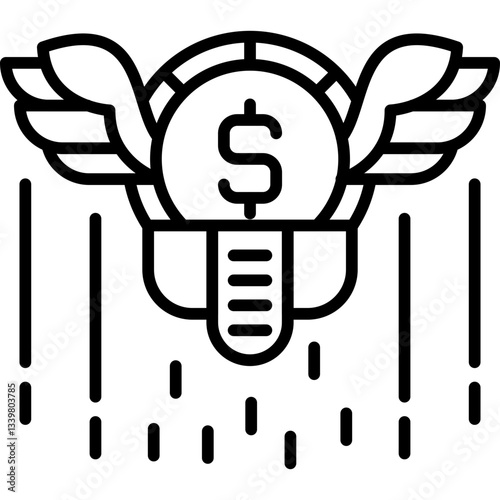 Dollar Icon Vector Element