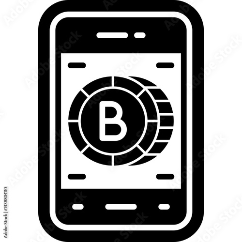 Bitcoin Icon Vector Element