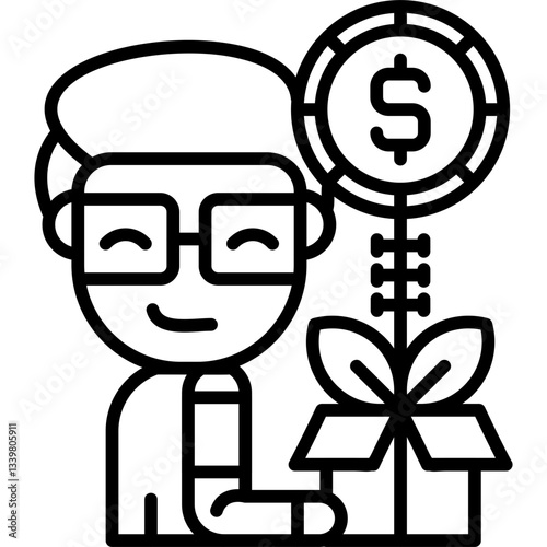 Funding Icon Vector Element