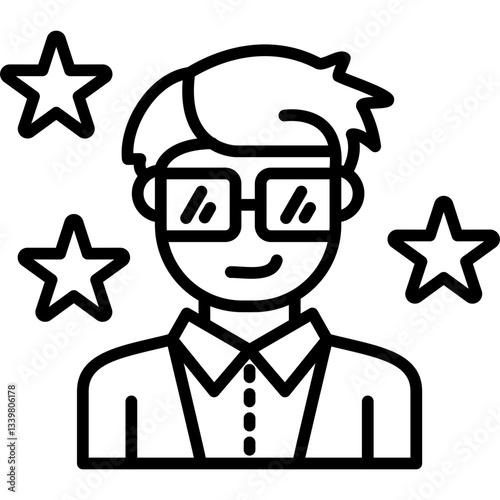 Role Model Icon Vector Element