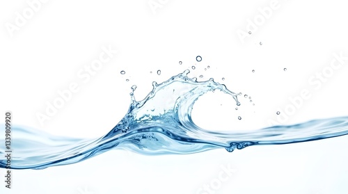 Dynamic Flowing Water Stream with Elegant Curves