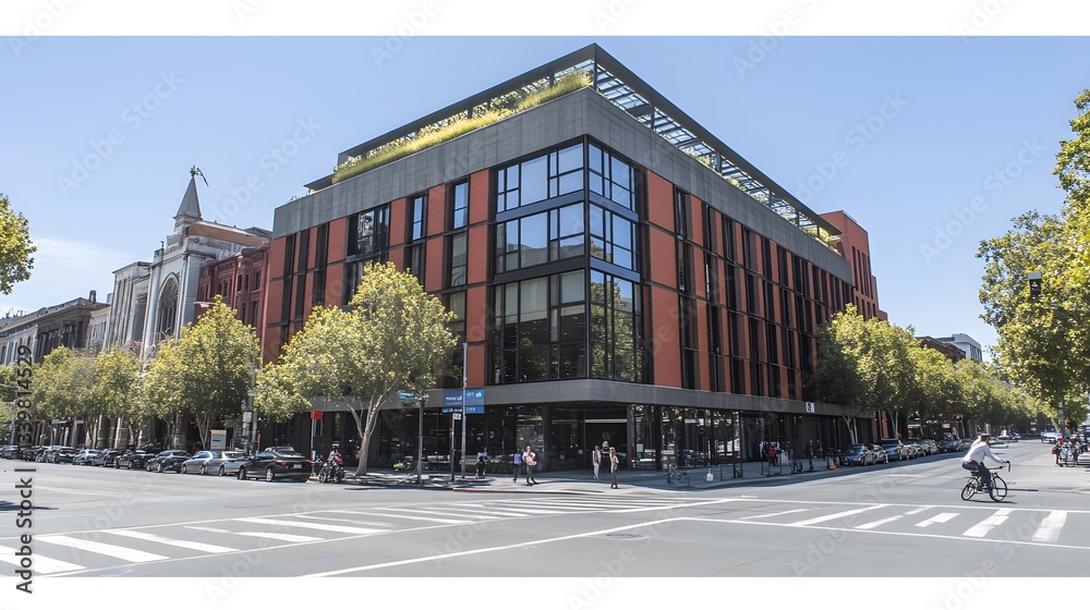 Naklejka premium San Francisco Modern Building Corner