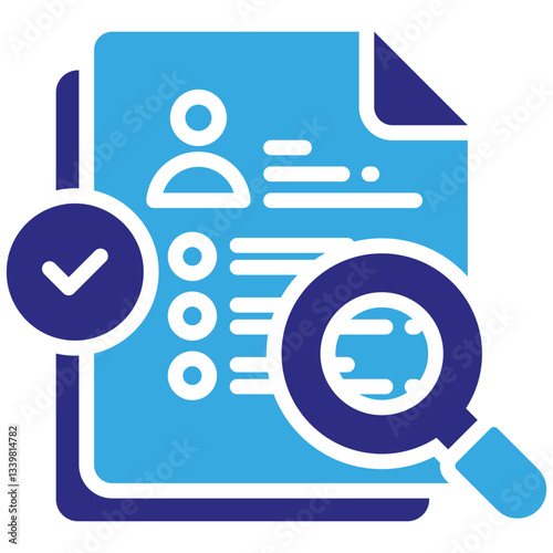 Human Resources icon in Glyph Dual Color Style. Simple Vector Design. Simple Vector Glyph Icon