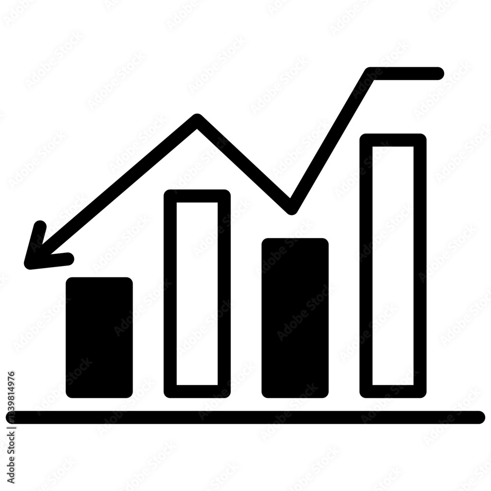 Decrease icon in Mix Filled Style. Simple Vector Design. Simple Vector Outline Filled Icon Decrease icon in Mix Filled Style. Simple Vector Design. Simple Vector Outline Filled Icon