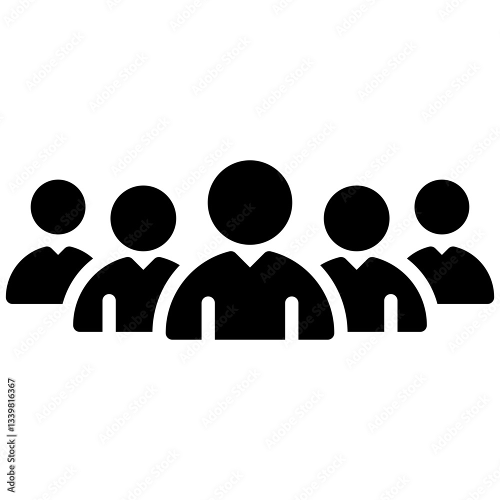 Community icon in Glyph Style. Simple Vector Design. Simple Vector Glyph Icon Community icon in Glyph Style. Simple Vector Design. Simple Vector Glyph Icon