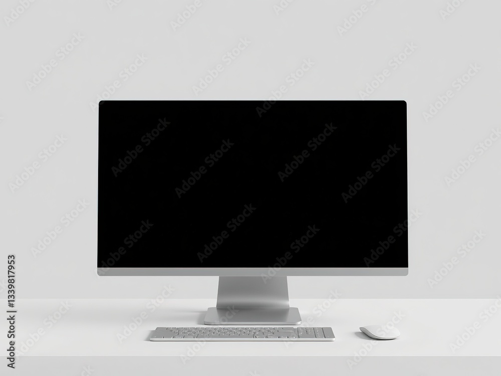 Modern Desktop Showcase Mockup with Design Concept Area Modern Desktop Showcase Mockup with Design Concept Area