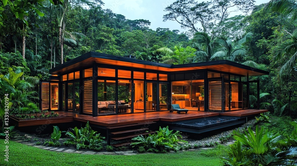 Tropical Architecture Featuring Breezy Homes, Open Spaces, and Climate-Adaptive Designs, Ideal for Coastal and Island Living Projects, Tropical Resorts, and Sustainable Building Concepts in Nature Tropical Architecture Featuring Breezy Homes, Open Spaces, and Climate-Adaptive Designs, Ideal for Coastal and Island Living Projects, Tropical Resorts, and Sustainable Building Concepts in Nature
