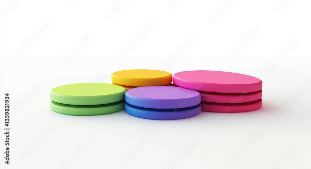 Three-Step Plan. Step-by-Step Guide Illustrated with 3D Circles for Each Stage Three-Step Plan. Step-by-Step Guide Illustrated with 3D Circles for Each Stage