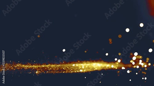 golden fireworks in the sky