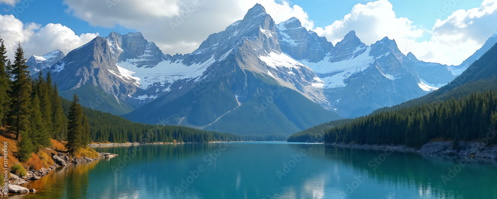 Fototapeta premium lake louise banff national park canada