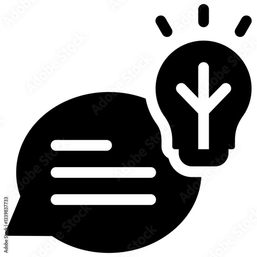 Suggestion icon for website, application, printing, document, poster design, etc