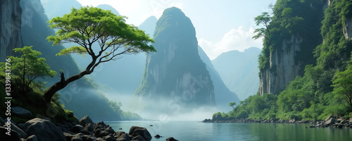 waterfall in the jungle