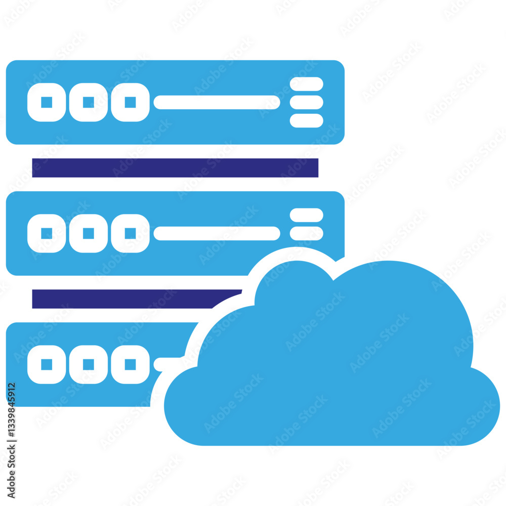 Data server icon in Glyph Dual Color Style. Simple Vector Design. Simple Vector Glyph Icon Data server icon in Glyph Dual Color Style. Simple Vector Design. Simple Vector Glyph Icon