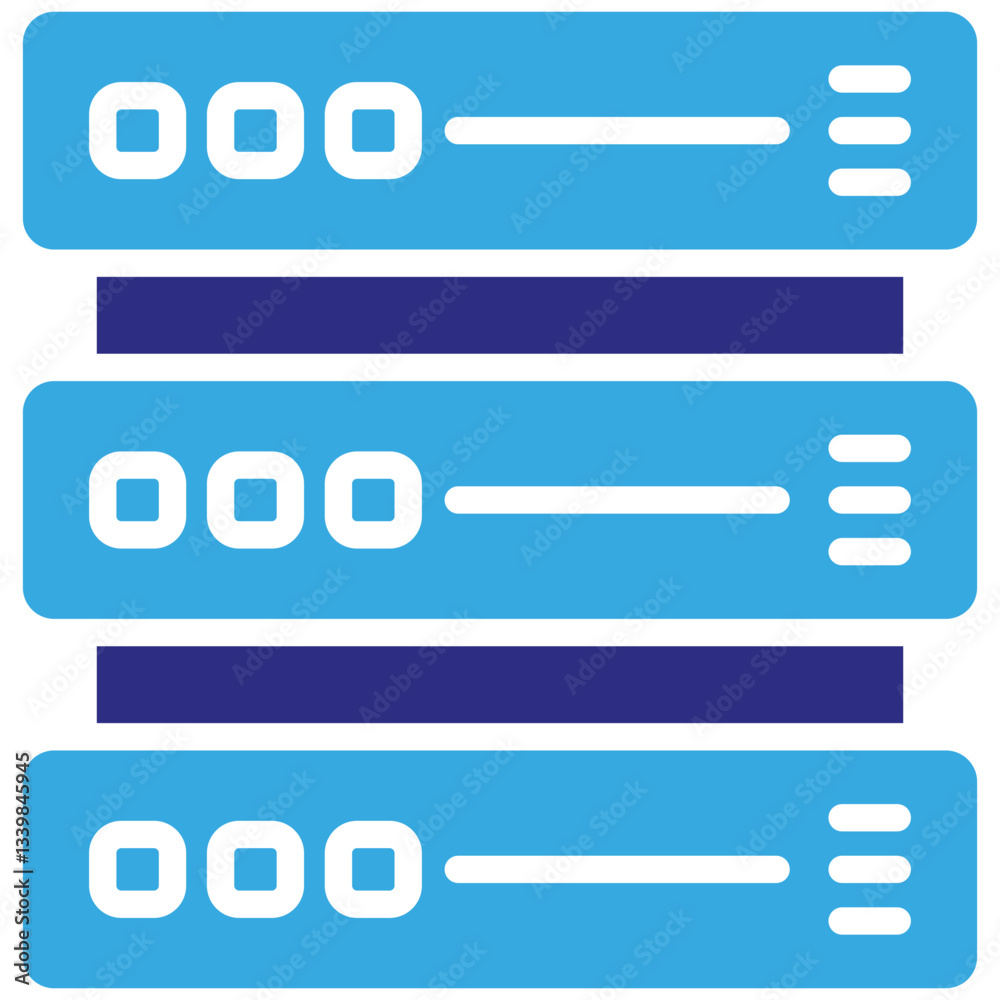 Database icon in Glyph Dual Color Style. Simple Vector Design. Simple Vector Glyph Icon Database icon in Glyph Dual Color Style. Simple Vector Design. Simple Vector Glyph Icon