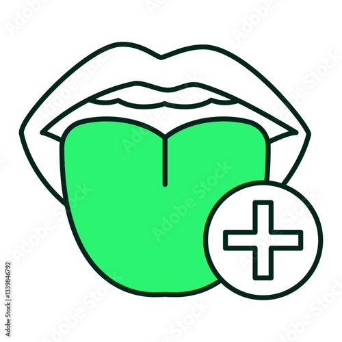 Oral Health Check Icon – Dental Checkup, Teeth Monitoring, Mouth Health Examination, Editable Stroke