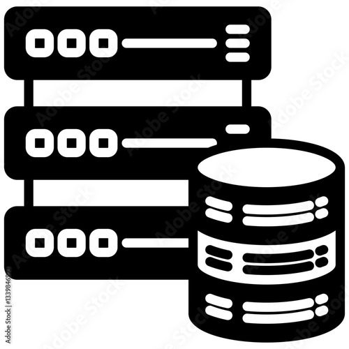 Storage icon in Mix Filled Style. Simple Vector Design. Simple Vector Outline Filled Icon