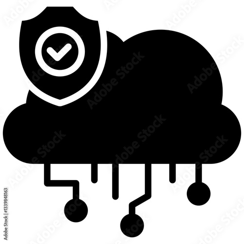 Protection icon in Glyph Style. Simple Vector Design. Simple Vector Glyph Icon