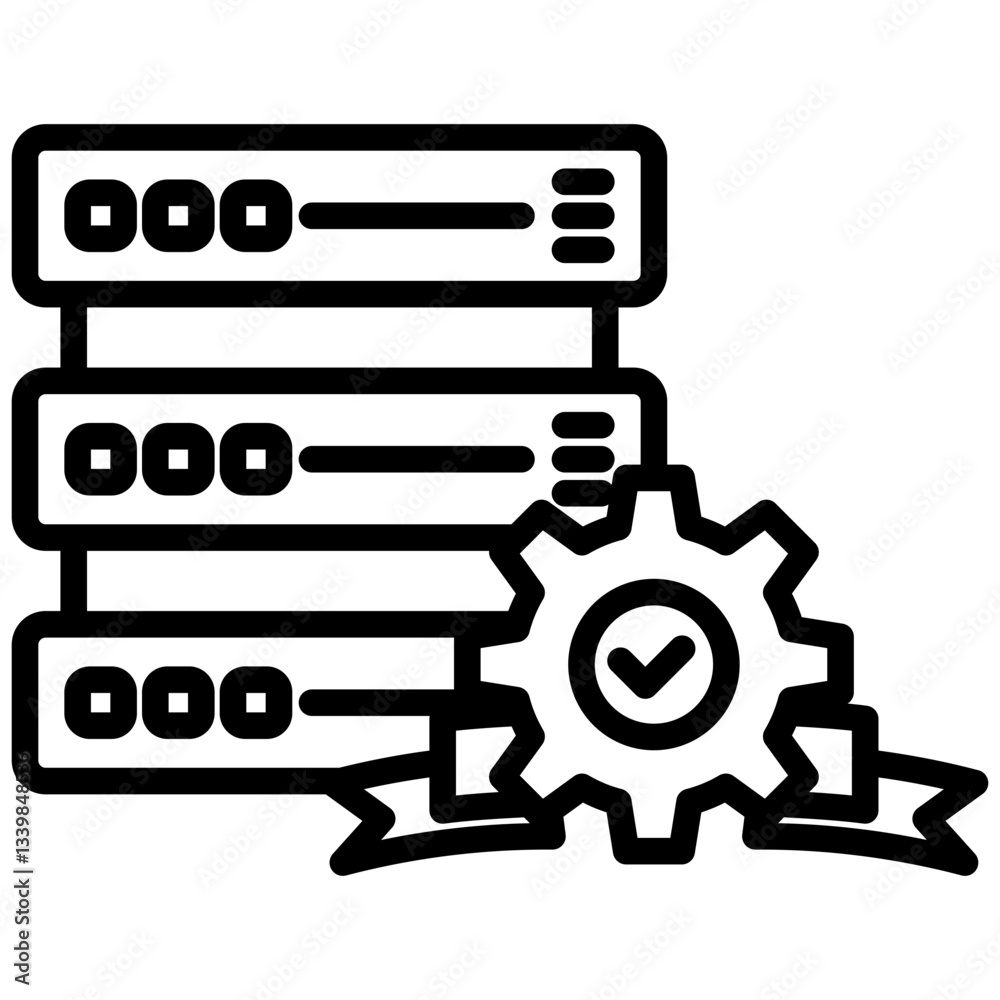 Data quality icon in Outline Style. Simple Vector Design. Simple Vector Outline Icon Data quality icon in Outline Style. Simple Vector Design. Simple Vector Outline Icon