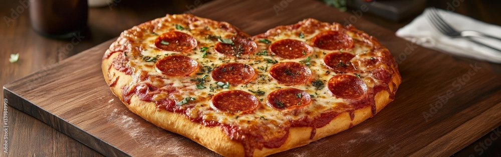 Heart-Shaped Pizza A Perfect Romantic Meal for Valentine's Day Heart-Shaped Pizza A Perfect Romantic Meal for Valentine's Day