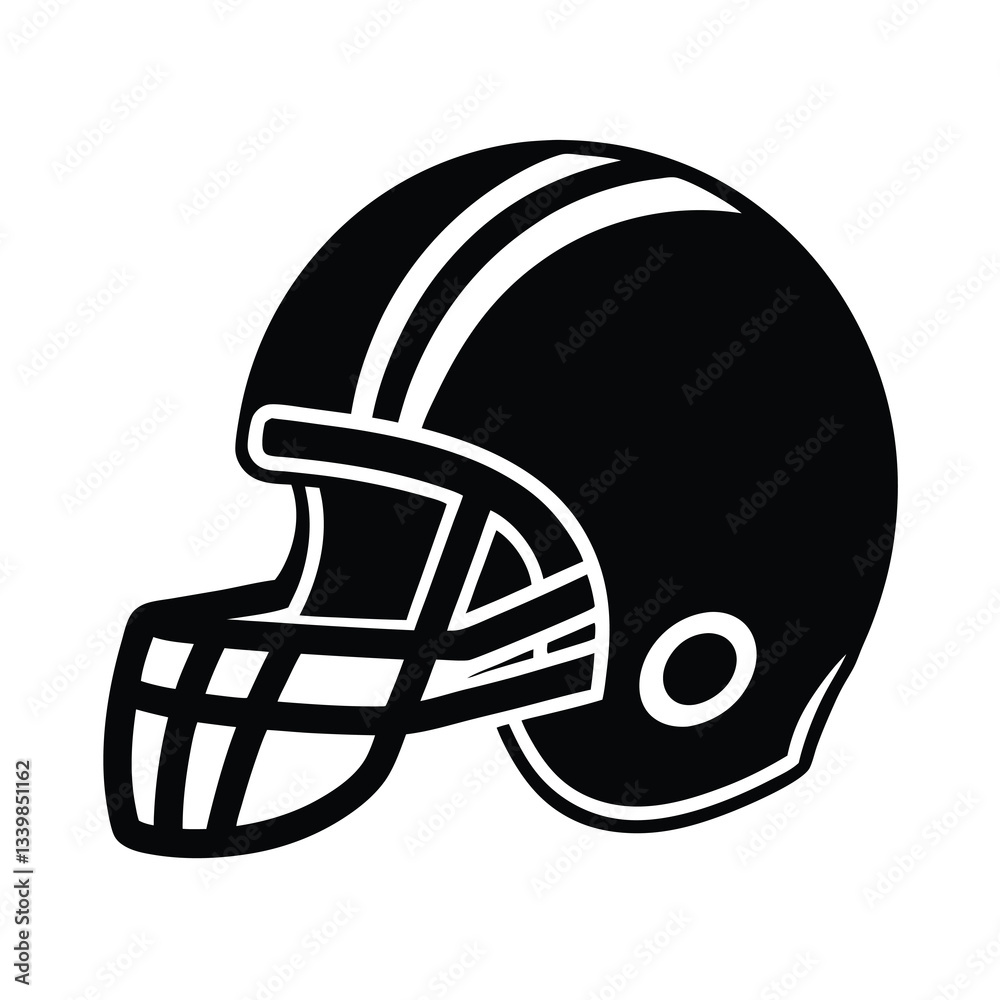 Fototapeta premium football helmet isolated on white background