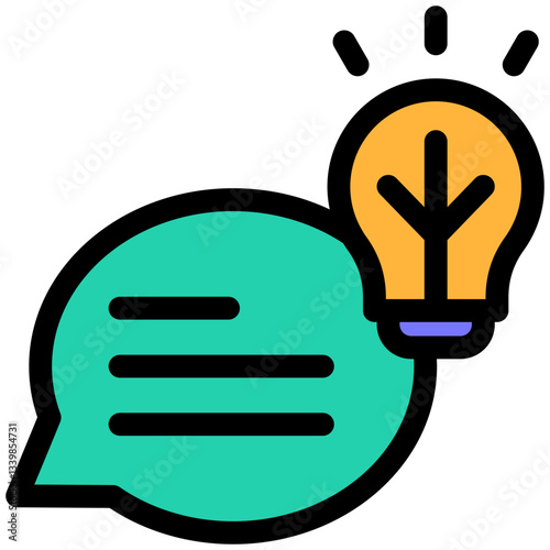 Suggestion icon for website, application, printing, document, poster design, etc