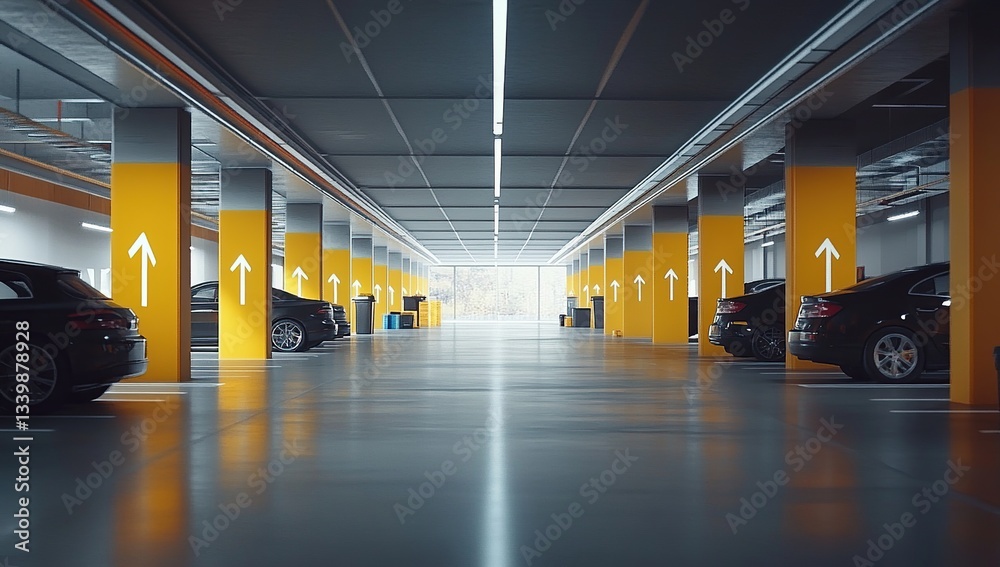 Modern Parking Garage: Design, Structure, and Vehicle Flow Optimization
