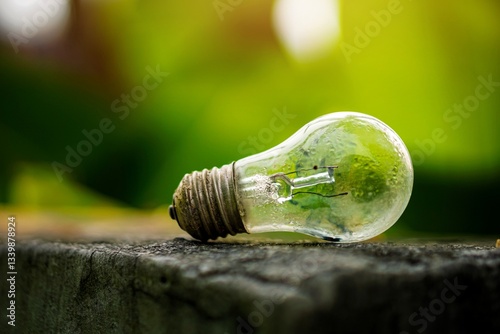 Used lamps that are no longer used. photo