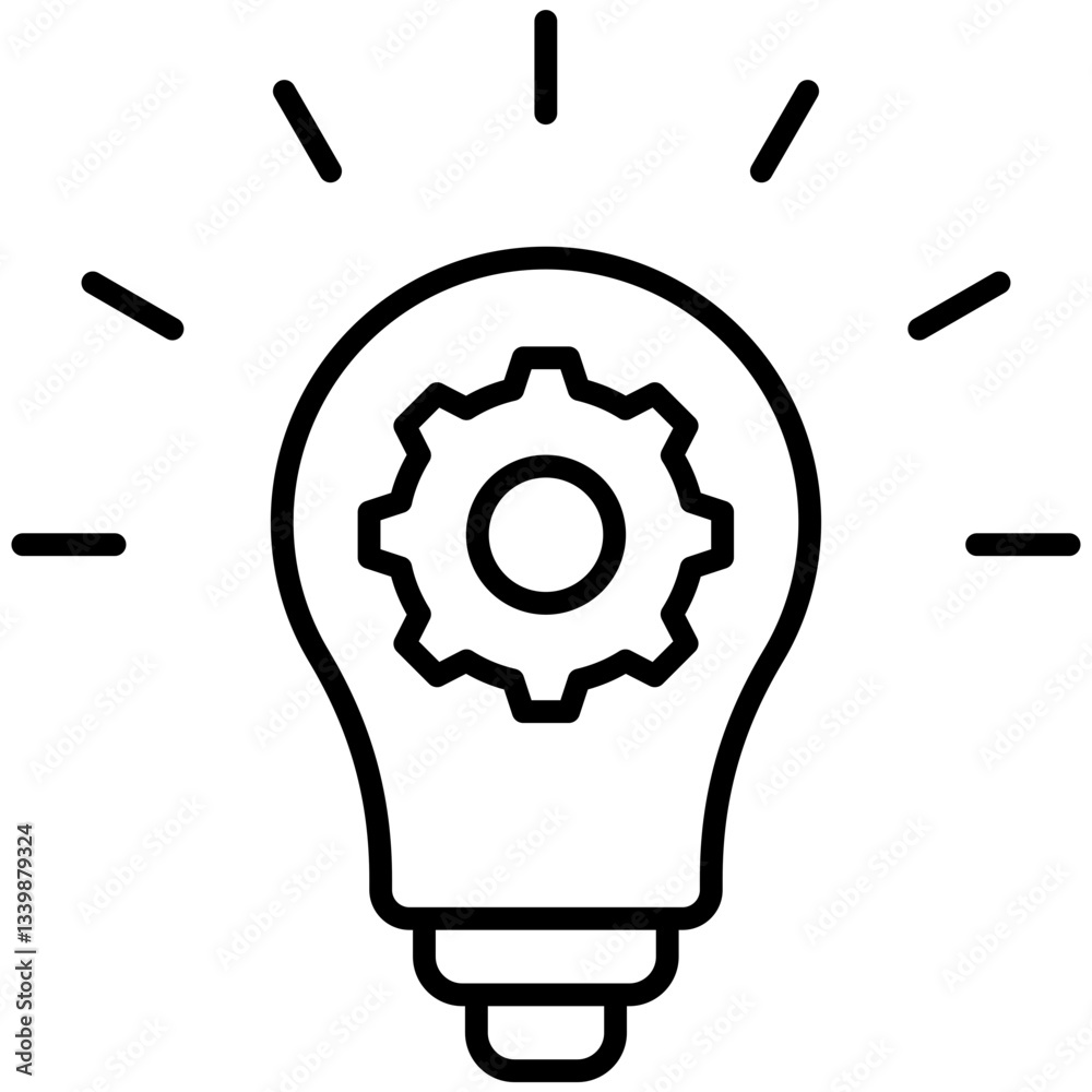 Innovation icon for website, application, printing, document, poster design, etc Innovation icon for website, application, printing, document, poster design, etc