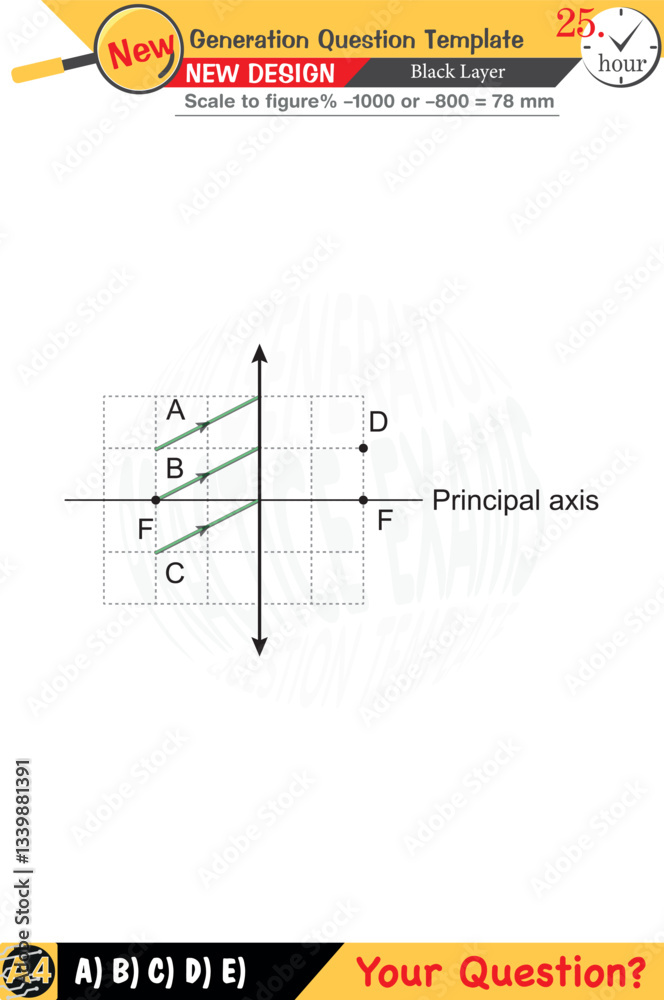 Obraz premium 2026, Physics, Physical concepts, High school, middle school, exam question template, numerical lessons, verbal lessons, Next generation problems, for teachers, editable, black layer, eps