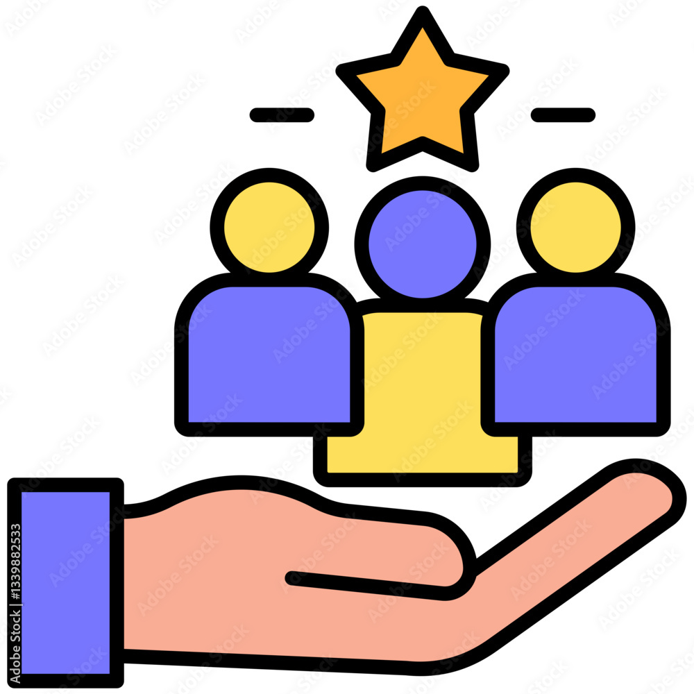 Teamwork icon for website, application, printing, document, poster design, etc Teamwork icon for website, application, printing, document, poster design, etc