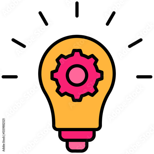 Innovation icon for website, application, printing, document, poster design, etc
