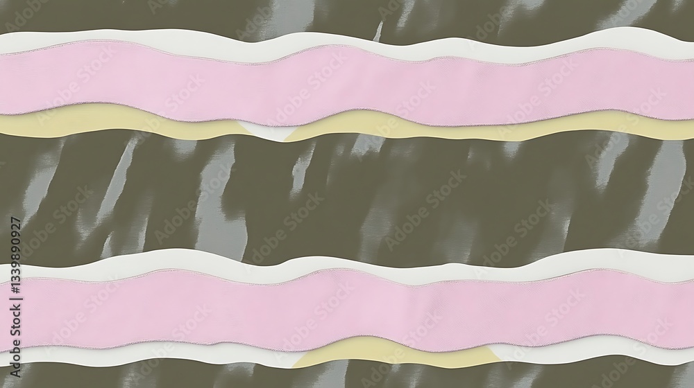 Abstract image features wavy colored layers of diverse colors Abstract image features wavy colored layers of diverse colors