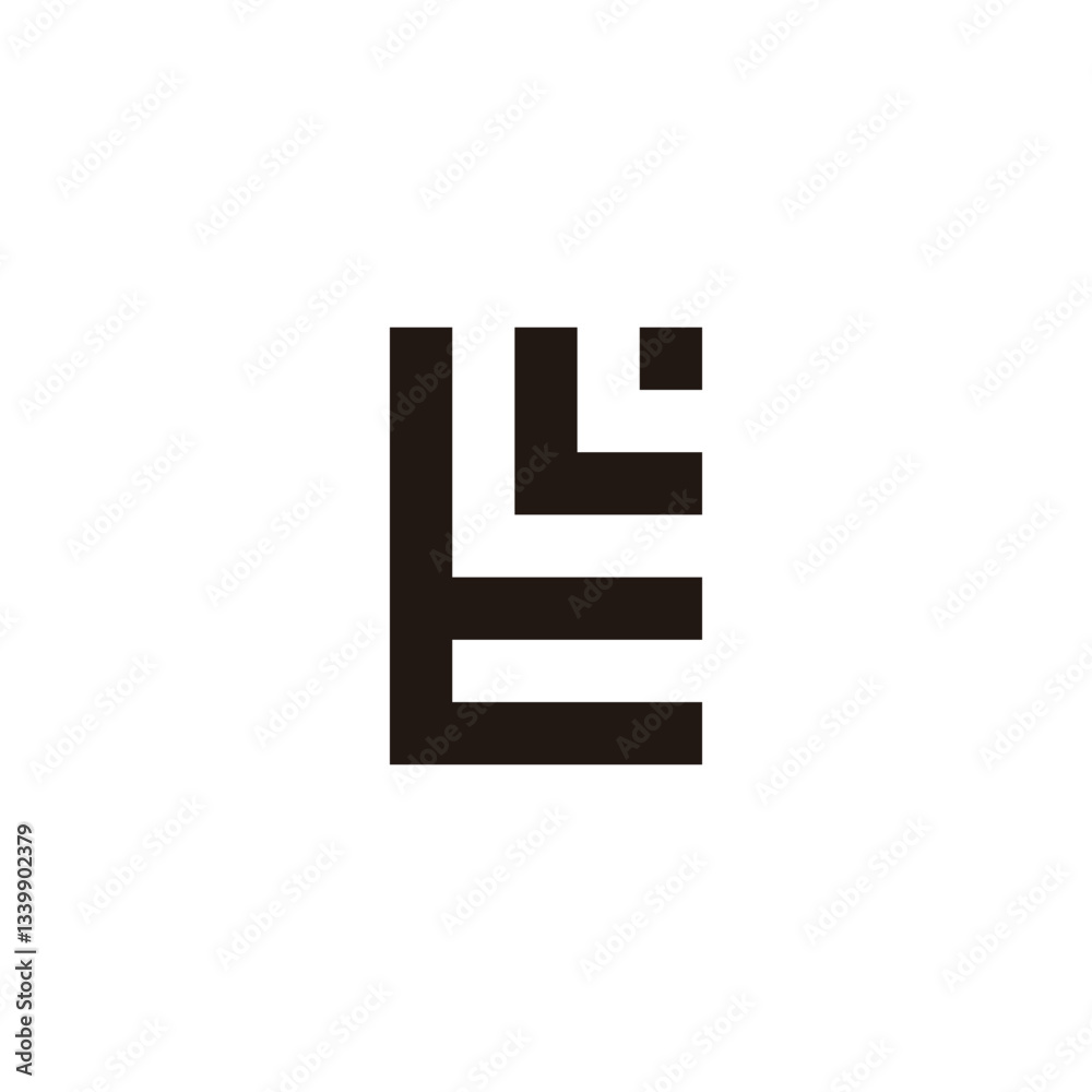 Letter tL dot geometric symbol simple logo vector Letter tL dot geometric symbol simple logo vector
