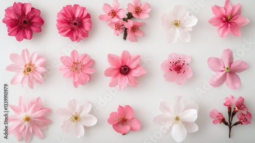 Wallpaper Mural Pink Blossom Floral Arrangement: A Delicate Springtime Display Torontodigital.ca