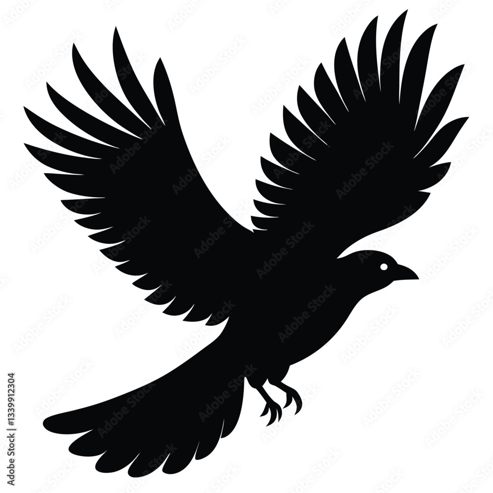 Obraz premium flying bird silhouette