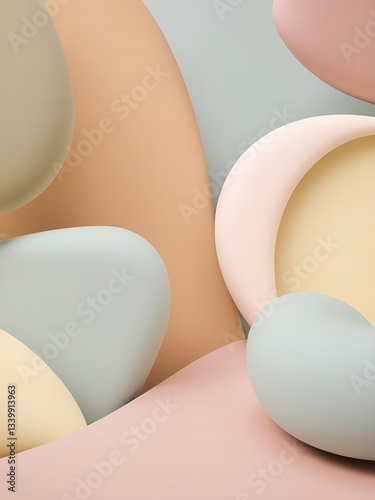 Abstract background color of the ground soft boho style