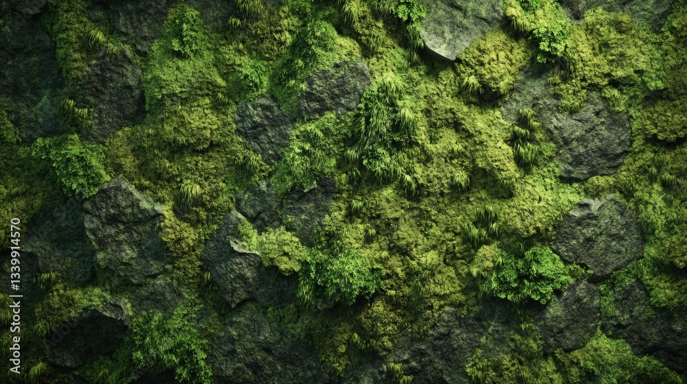 Lush Green Moss Textures on Weathered Stone Surface, Ideal for Nature Elements, Organic Backgrounds, and Eco-Friendly Designs Lush Green Moss Textures on Weathered Stone Surface, Ideal for Nature Elements, Organic Backgrounds, and Eco-Friendly Designs