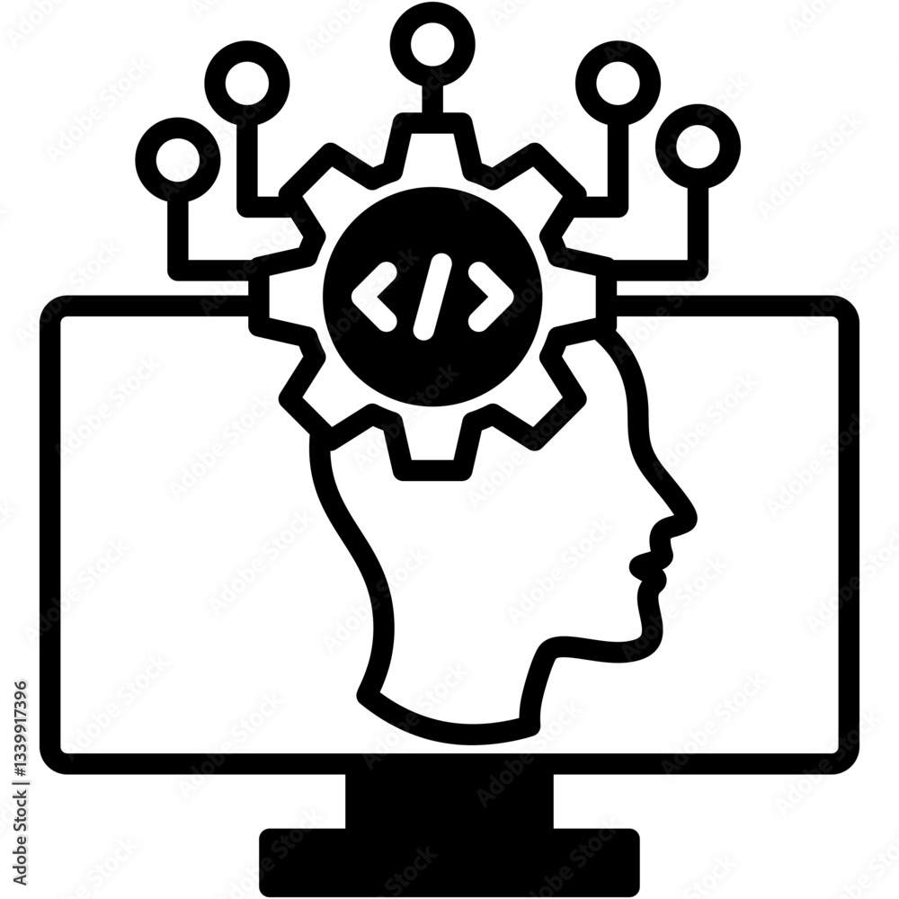 Algorithmic Complexity mixed icon Algorithmic Complexity mixed icon