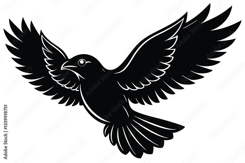 Fototapeta premium Bird Flight Bird Flight Silhouette Clip Art