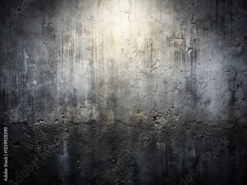 Abstract Dark Gray Cement Wall Texture Background with White Gradient Overlay - Double Exposure Photography
