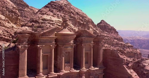 Exploring Petra by Drone: A Stunning Aerial View of Jordan’s Ancient Wonder Amidst the Vast Deser