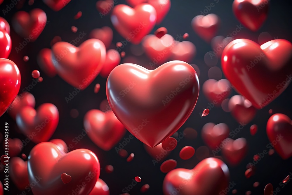 Abstract Red Hearts: Romantic 4K Slow-Motion Animation for Wedding & Love Concepts Abstract Red Hearts: Romantic 4K Slow-Motion Animation for Wedding & Love Concepts