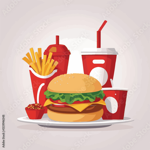 fastfood, fast, snack, food, meal, delicious, burger, lunch, background, dinner, american, meat, unhealthy, menu, restaurant, set, cheeseburger, junk, isolated, hamburger, fat, eat, sandwich, tasty, c