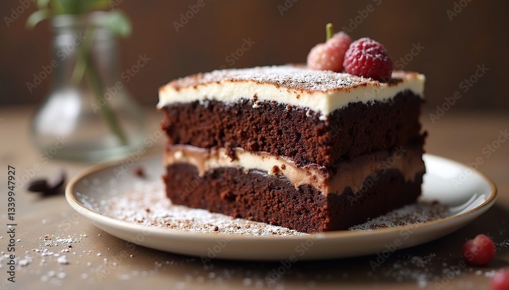 piece of chocolate cake piece of chocolate cake