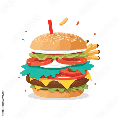 fastfood, fast, snack, food, meal, delicious, burger, lunch, background, dinner, american, meat, unhealthy, menu, restaurant, set, cheeseburger, junk, isolated, hamburger, fat, eat, sandwich, tasty, c