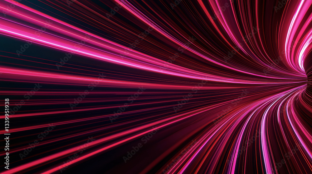 Vibrant Light Trails in Motion Vibrant Light Trails in Motion